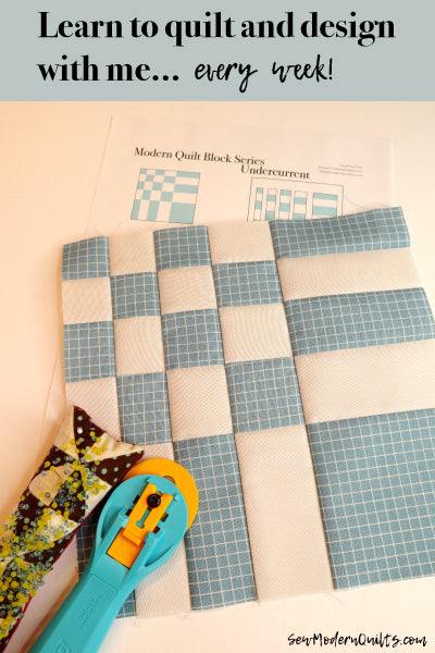 Undercurrent Quilt Block Pattern