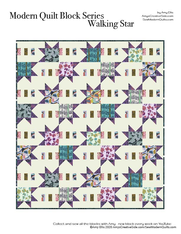 Walking Star PDF Quilt Pattern