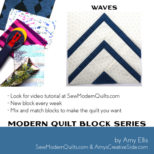Waves Quilt Block Pattern
