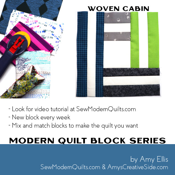 Woven Cabin Quilt Block Pattern